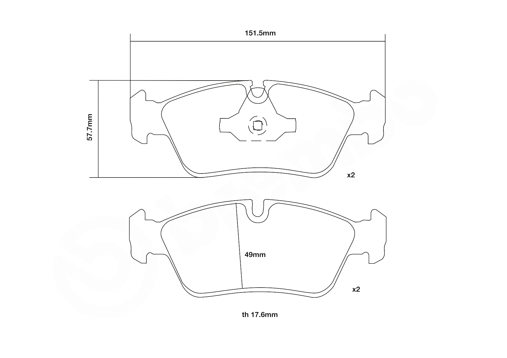 High Performance Brake Pad Set