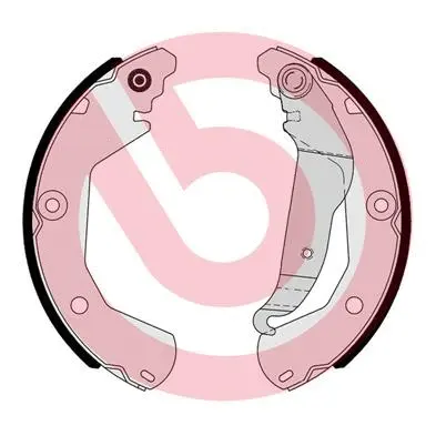 Brake Shoe Set, parking brake (S 10 518)