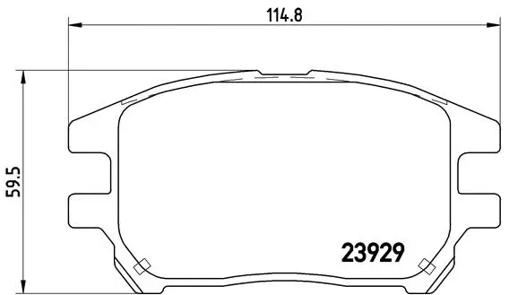 Brake Pad Set, disc brake (P 56 050)