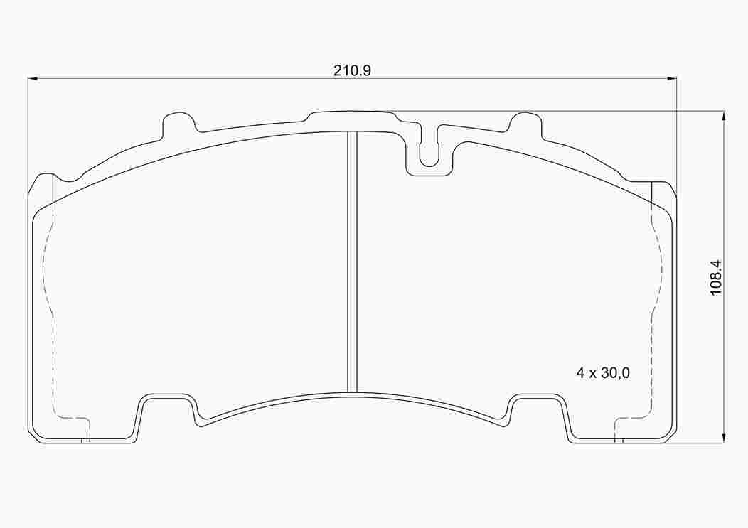 Brake Pad Set, disc brake (P A1 101)