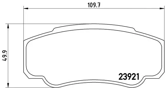 Brake Pad Set, disc brake (P 23 093)