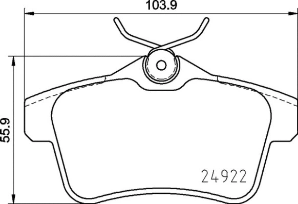 Brake Pad Set, disc brake (P 06 102)