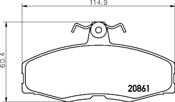 Brake Pad Set, disc brake (P 24 013)