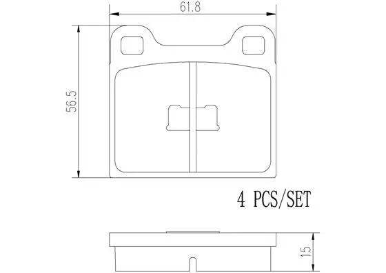 Brake Pad Set, disc brake (P59001N)