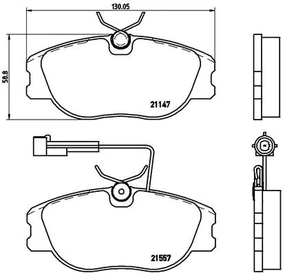 Brake Pad Set, disc brake (P 23 043)