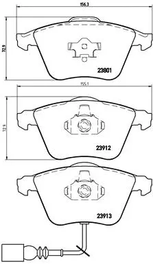 Brake Pad Set, disc brake (P 85 079)