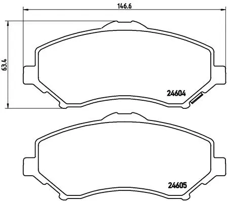 Brake Pad Set, disc brake (P 11 022)