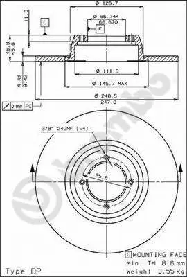 Brake Disc (08.2462.10)