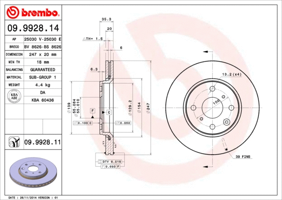 Brake Disc (09.9928.11)