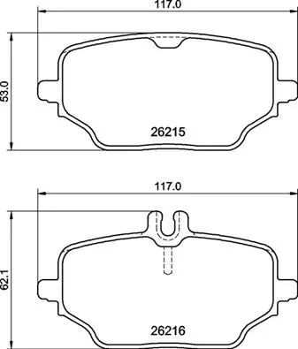 Brake Pad Set, disc brake (P 50 162)
