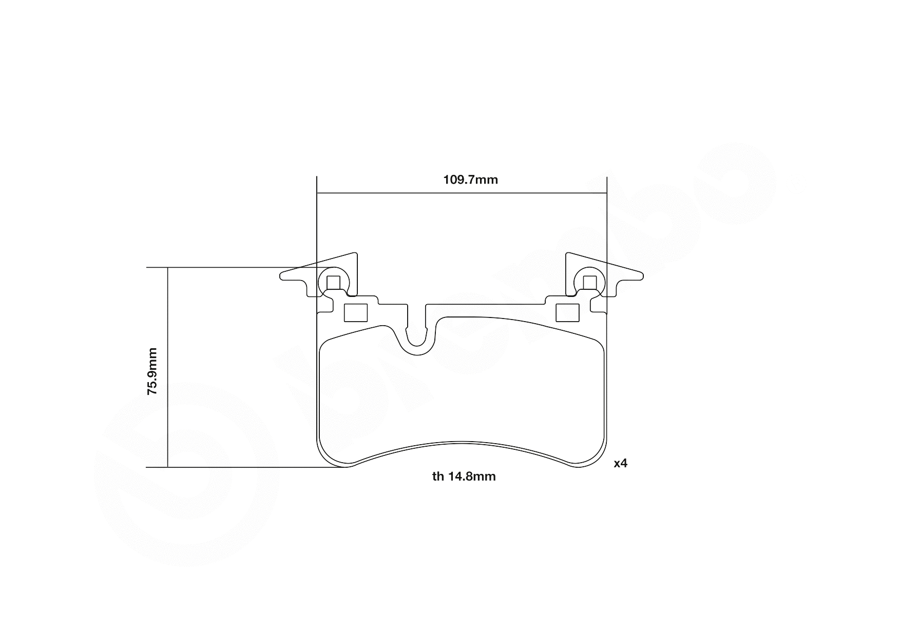 High Performance Brake Pad Set
