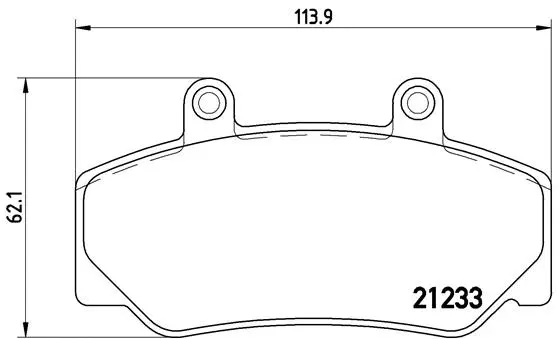 Brake Pad Set, disc brake (P 86 006)