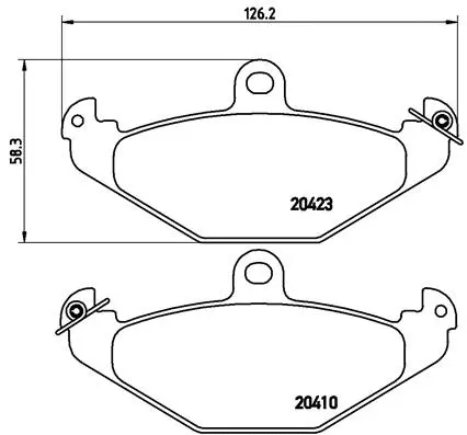 Brake Pad Set, disc brake (P 68 017)