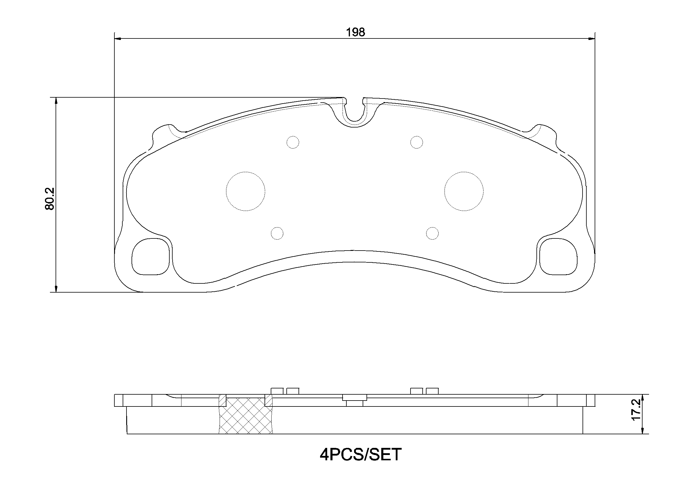 Brake Pad Set, disc brake (P 65 048)