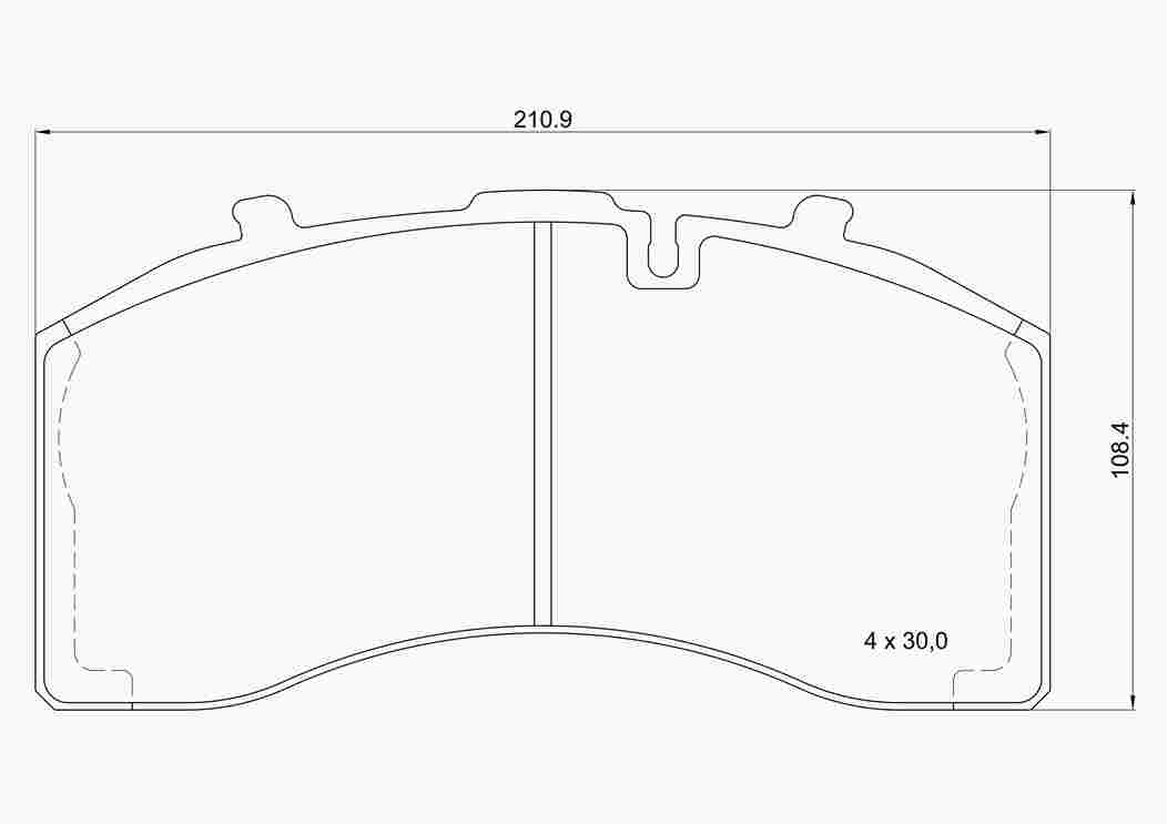 Brake Pad Set, disc brake (P B4 003)