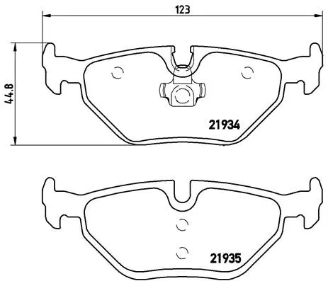 Brake Pad Set, disc brake (P 71 006)