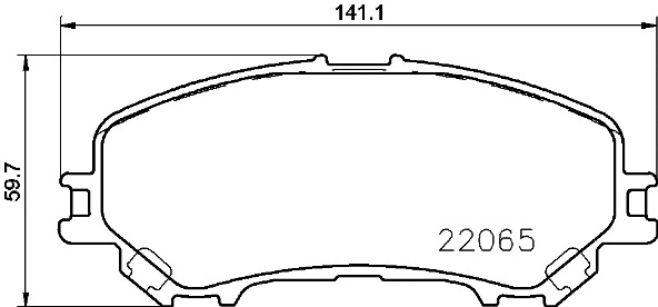 Brake Pad Set, disc brake (P 56 100)