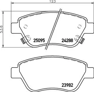 Brake Pad Set, disc brake (P 59 081)
