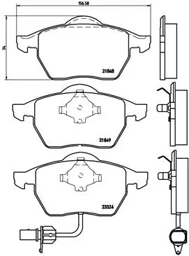 Brake Pad Set, disc brake (P 85 060)