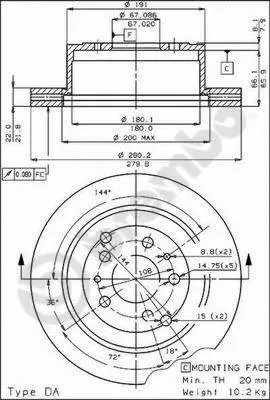 Brake Disc (09.4254.10)