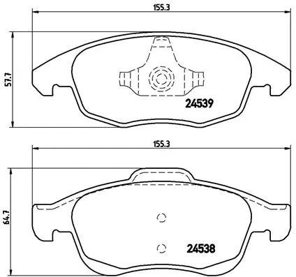 Brake Pad Set, disc brake (P 61 083)