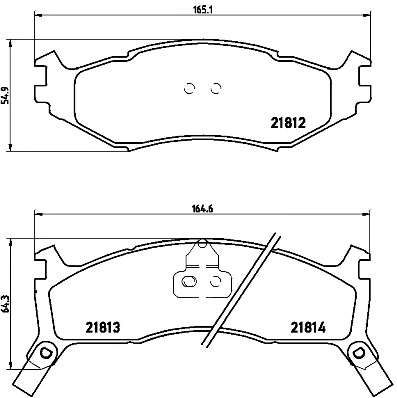 Brake Pad Set, disc brake (P 11 006)