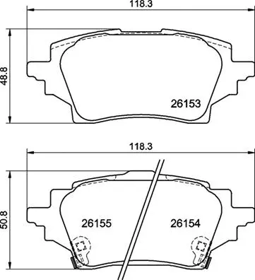Brake Pad Set, disc brake (P 83 178)