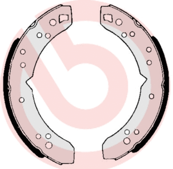 Brake Shoe Set (S 52 504)