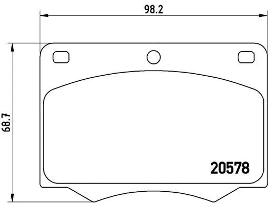 Brake Pad Set, disc brake (P 24 005)
