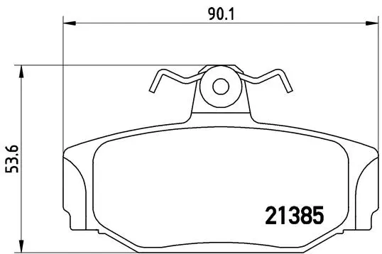 Brake Pad Set, disc brake (P 86 009)