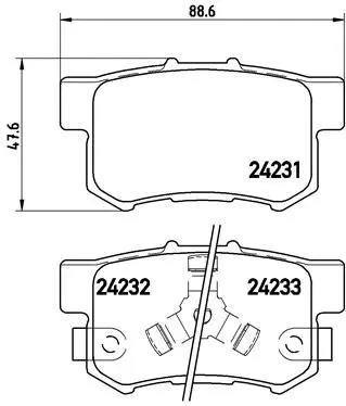 Brake Pad Set, disc brake (P 28 051)