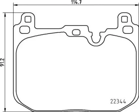 Brake Pad Set, disc brake (P 06 097)