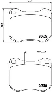Brake Pad Set, disc brake (P 61 017)