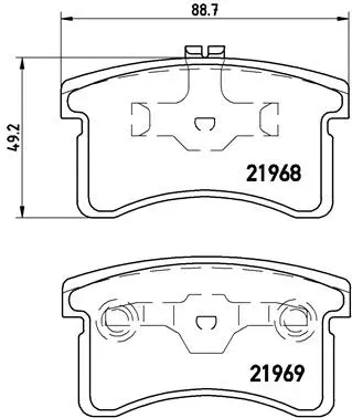 Brake Pad Set, disc brake (P 16 006)