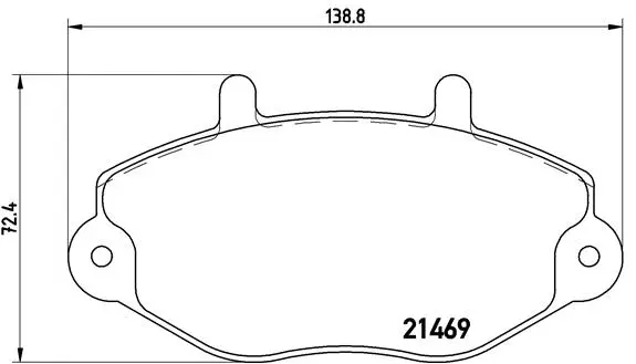Brake Pad Set, disc brake (P 24 050)