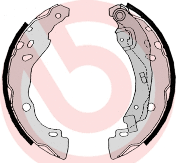 Brake Shoe Set (S 68 525)