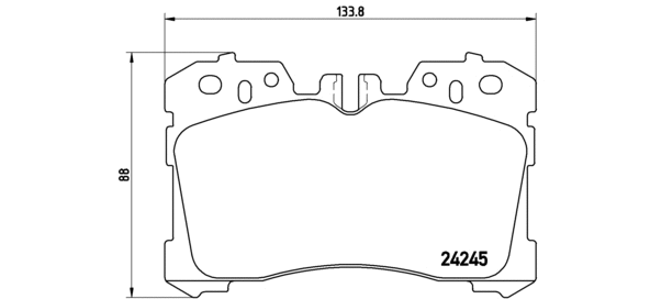 Brake Pad Set, disc brake (P 83 077)