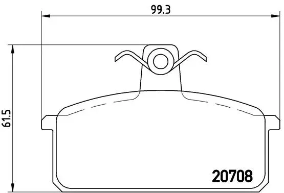 Brake Pad Set, disc brake (P 23 018)