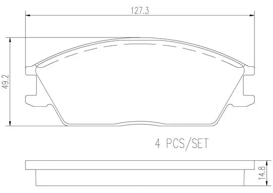 Brake Pad Set, disc brake (P30001N)