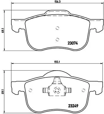 Brake Pad Set, disc brake (P 86 020)