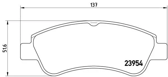 Brake Pad Set, disc brake (P 61 066)