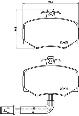 Brake Pad Set, disc brake (P 36 005)