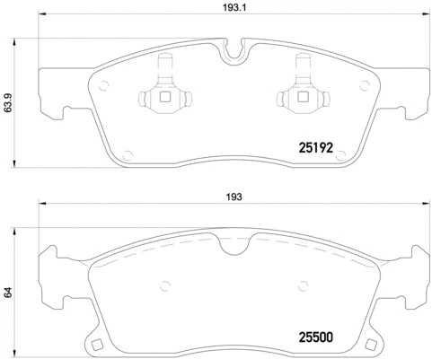 Brake Pad Set, disc brake (P 50 109)