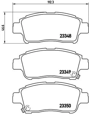 Brake Pad Set, disc brake (P 83 050)