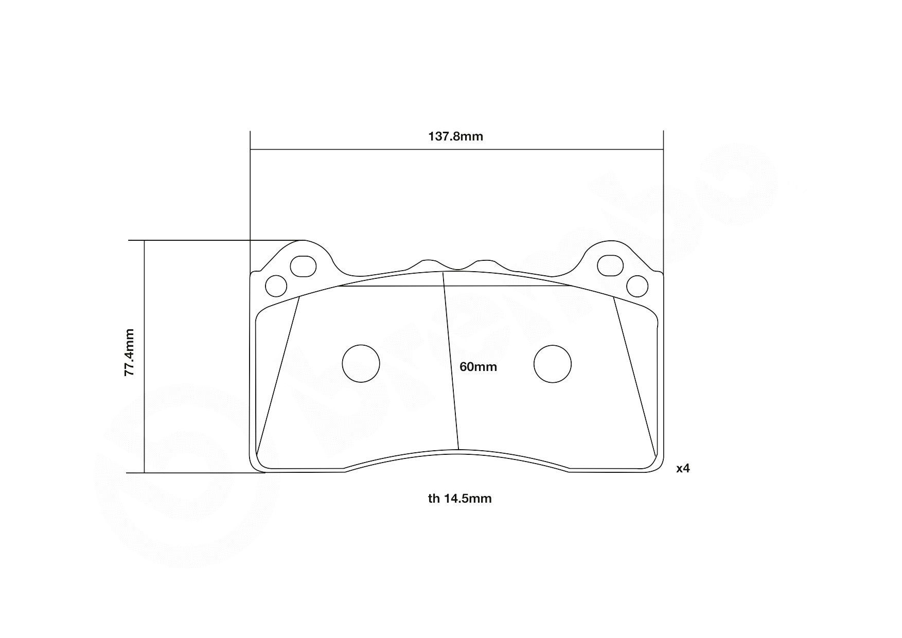 High Performance Brake Pad Set