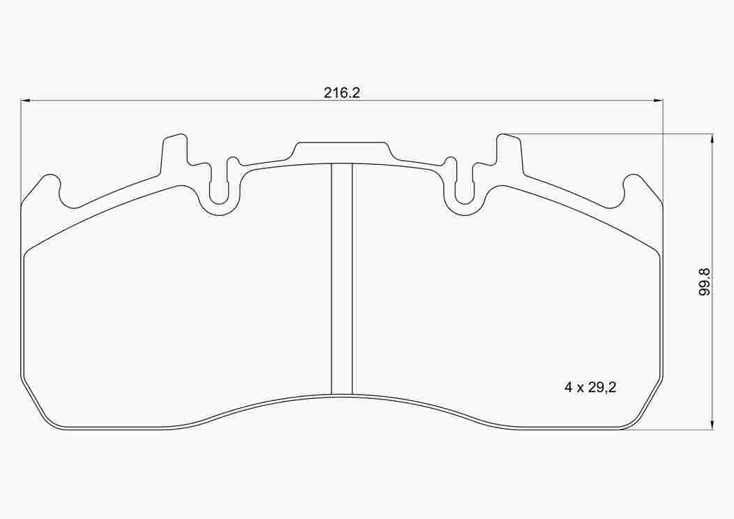 Brake Pad Set, disc brake (P B7 004)