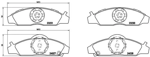 Brake Pad Set, disc brake (P 15 008)