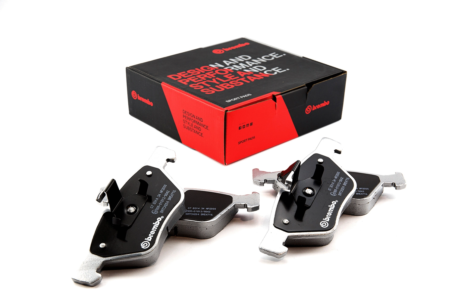 High Performance Brake Pad Set (07.B314.34)