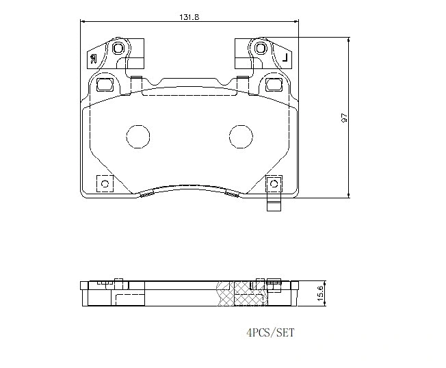 Brake Pad Set, disc brake (P 10 064E)