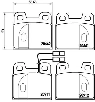 Brake Pad Set, disc brake (P 23 020)
